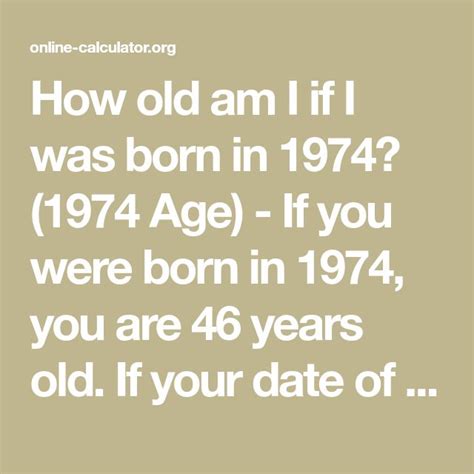 1975 how old am i|More.